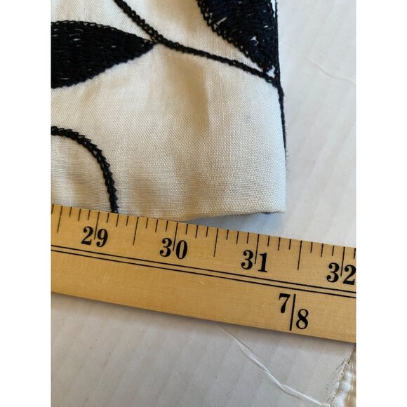 Silk Land Womens Floral Embroidered Linen Lined Jacket Size 3X OfficeCore Career - Picture 8 of 10